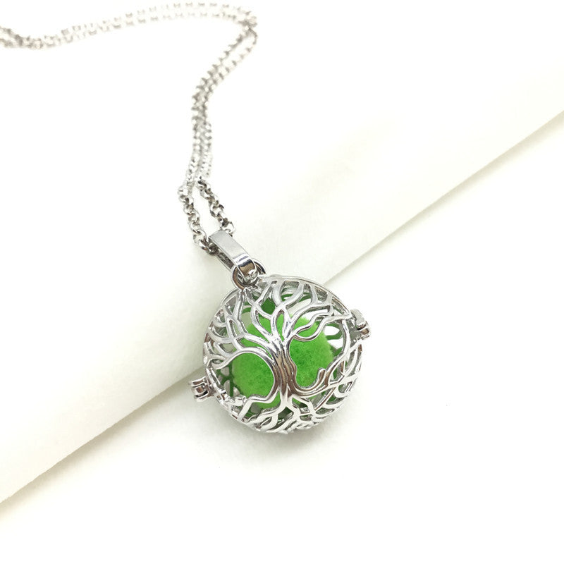 Essalune Aromatherapy Necklace — "Tree of Life"
